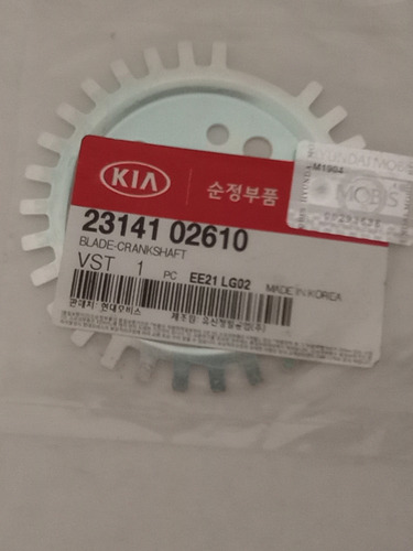 Lamina Captadora De Cigüeñal Kia Picanto Original