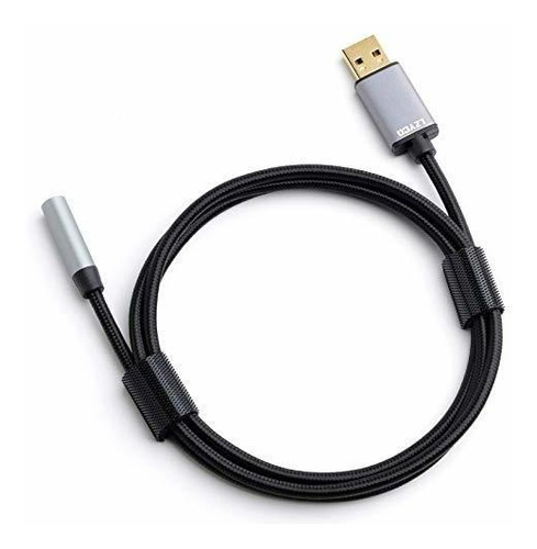 Cable Adaptador De Usb Conector De Audio Largo De 4 Pie...