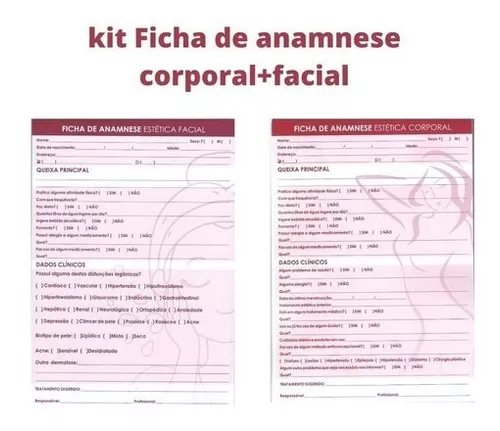 Bloco de Anamnese - Facial (Modelo 01)