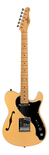Guitarra elétrica Tagima Brasil T-920 semi hollow de  cedro butterscotch com diapasão de madeira de marfim