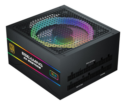 Fuente De Alimentación Apfc 750w Rgb, 80 Plus Gold Atx Fue.