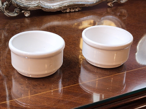 2 Bowls Pequeños De Porcelana Blanca. Precio X Cada Uno