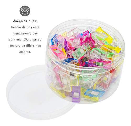 Imagen 3 de 10 de Clip Tela De Costura Patchwork Broche Prensa Quilting X100.