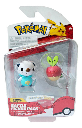 5 Pack Figuras Pokémon Battle Frogadier Raboot Tepig Roselia