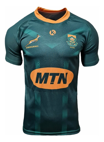 Camiseta Rugby Kapho Sudafrica Springboks Mtn Verde Adultos