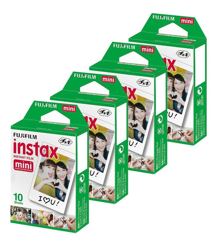 Kit Filmes Instax 40 Fotos Camera Mini Link Fujifilm 11 9 8