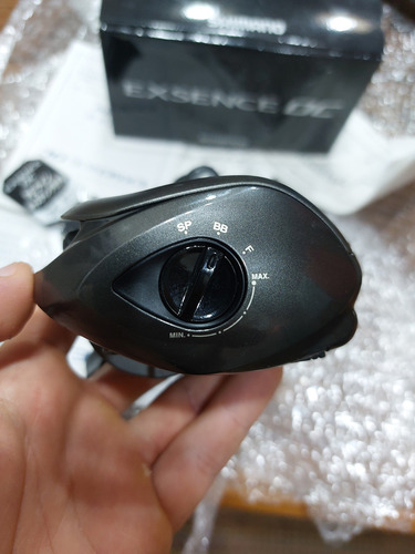 Carretilha Shimano Exsence Dc Completa Linda Cinza-escuro Direito (Usado)