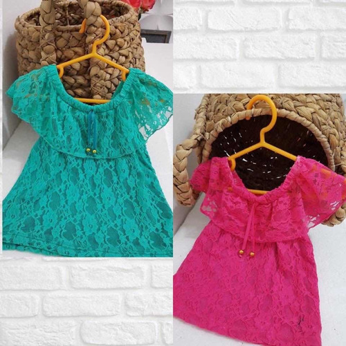 Blusas Niñas, Encaje, Modernas, Tendencia. Ropa De Niños