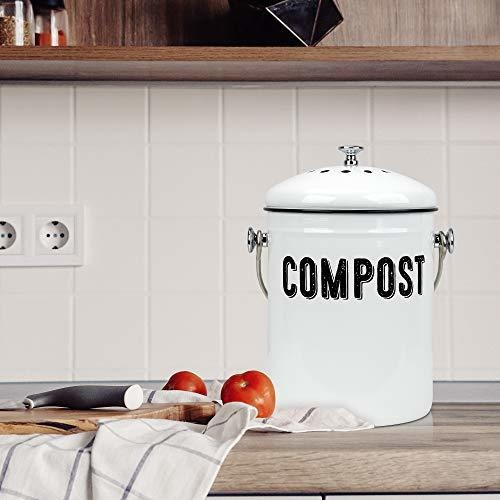 Elegante Contenedor De Compost De Cocina De Granja - 100% A