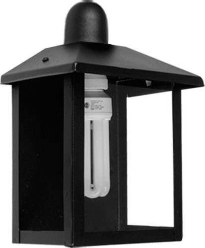 Faroles Exterior Hierro Pared Cuadrado Negro E27 Apto Led