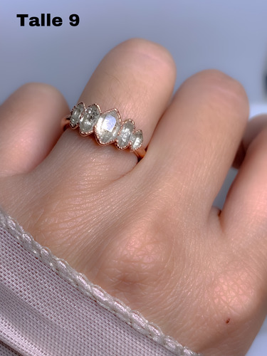 Anillo Corona De Herkimer- Varios Talles Listos Para Enviar