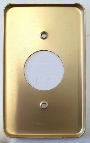 Imagen 3 de 4 de Placa Aluminio Anodizado Color Oro 35 Mm Arrow Hart 95091-d