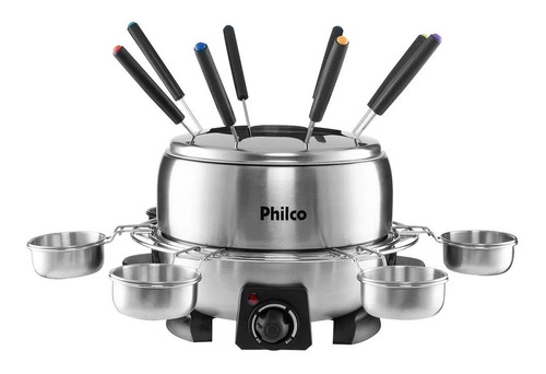 Panela De Fondue Elétrica Ppe03i Prata Philco 110v