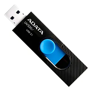 Memoria USB Adata UV320 64GB 3.2 Gen 1 negro y azul