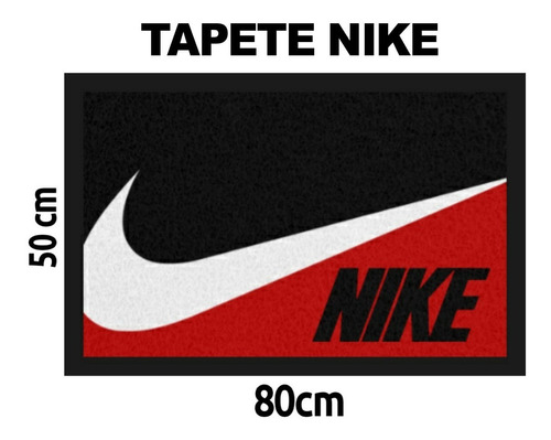 Tapete Logo Nike De Rizo 80cm X 50cm