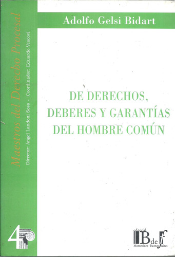 De Derechos Deberes Y Garantias Del Hombre - Gelsi Bidart