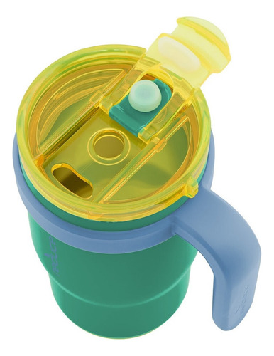 Thermo Vaso A Prueba De Derrames Reduce 14 Oz 2 Pack Color Azul Verde Lisa