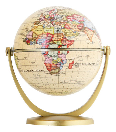 Mini Globo Terraqueo Annova, Estilo Antiguo, Con Soporte