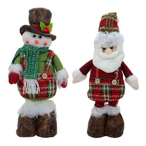 Boneco De Neve Papai-noel Christmas Perna Telescópica  53cm