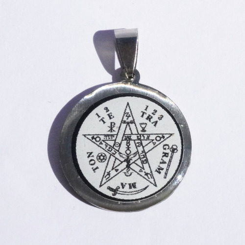 Dije Tetragramaton Medalla Talisman Acero Quirurgico Shinora