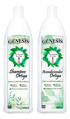 Shampoo Y Acondicionador Ortiga Genesis X 1l(alquimia)