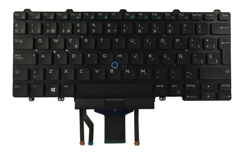 Teclado Para Dell Latitude 7490 5490 5491 Esp Luminoso