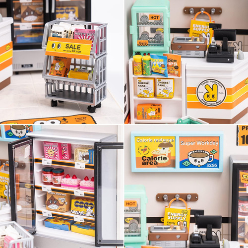 Robotime Kit De Casa De Muñecas En Miniatura Para Niñas, Min