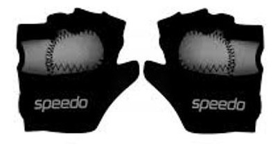 Luva De Musculação Speedo Power Glove Preto