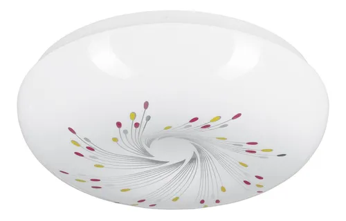comprar Plafón Redondo Decorativo Espirales 22 W Led Volteck 43175 Color Blanco
