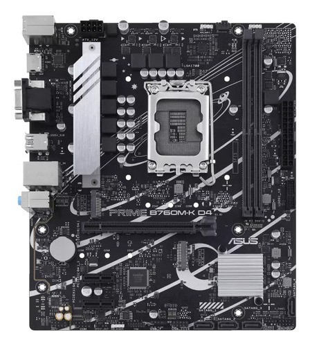 Tarjeta Madre Intel Asus Prime B760m-k D4 Lga1700 Ddr4 13gen