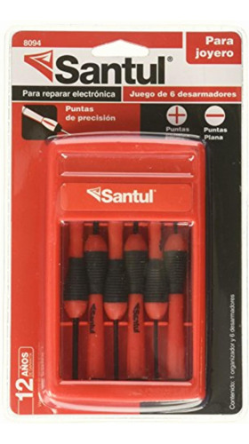 Santul 8094 Juego De Desarmadores De Joyero, 6 Piezas,