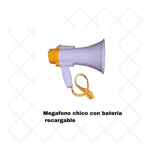 Megafono Chico Con Bateria Recargable