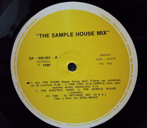  Vinilo, The Sample House Mix, 1990 Varios Artistas Djs