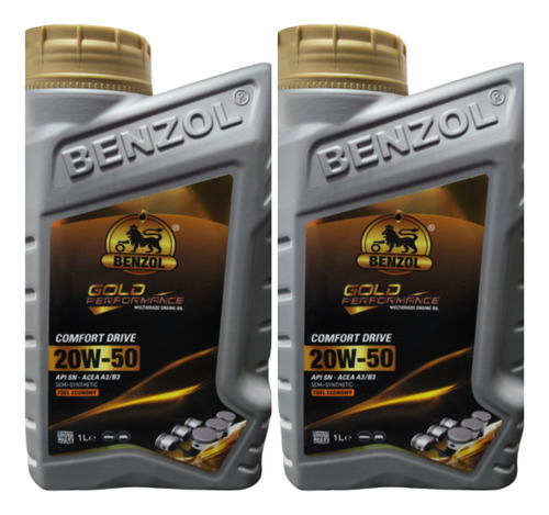 Aceite 20w50 Semisintético Benzol X2