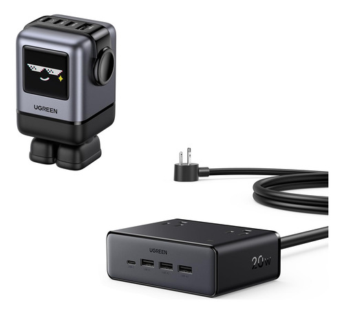 Ugreen Cargador Uno Charger Usb C 100 W Estacion Carga Gan