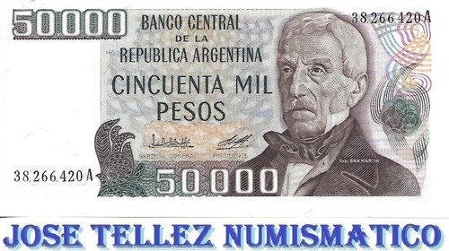 Bottero 2497a 50000 Pesos Ley 18188 Fil.2 Sin Circul Palermo