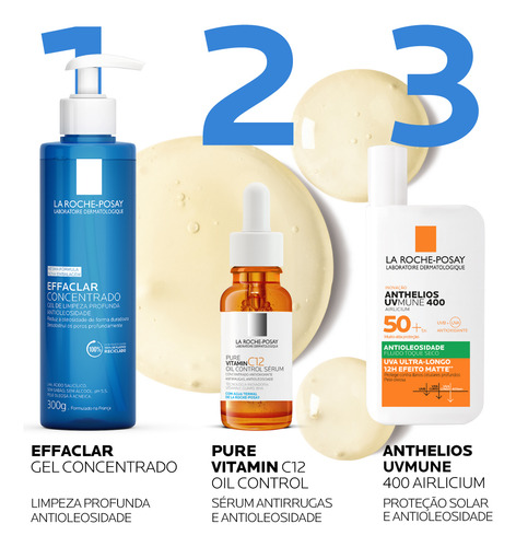 Sérum Antirrugas Vitamin C12 Oil Control 30ml La Roche-posay Oleosa Dia/noite Oleosa Dia/noite