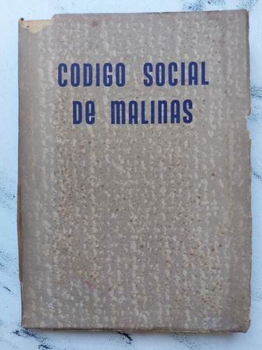 Código Social De Malinas. 52501