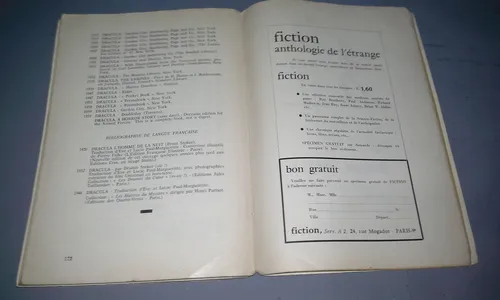 Revista Midi Minuit Fantastique Dracula Cine Terror Lugosi (Usado)
