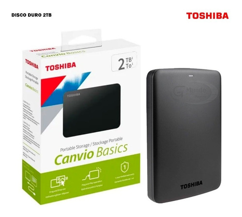 Disco Duro Externo Toshiba Canvio Basics  2tb Usb 3.0