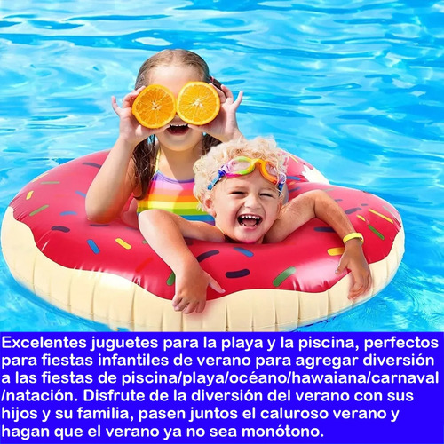 3pzs Salvavidas Inflables Donas Flotadores Para Alberca 90cm