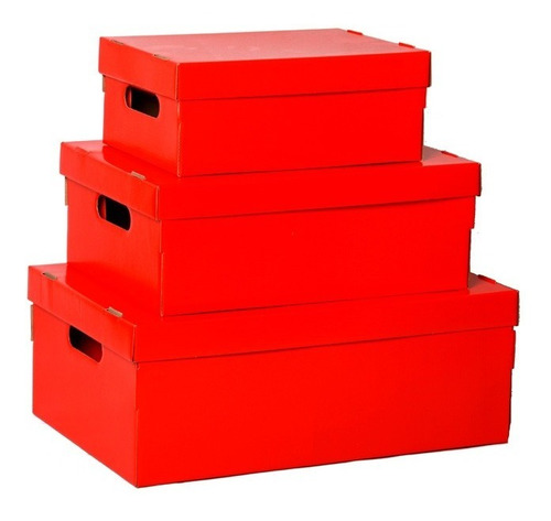 Cajas De Cartón P Armar 48x33x18 Cm Ideal Zapatos X 5 Unid