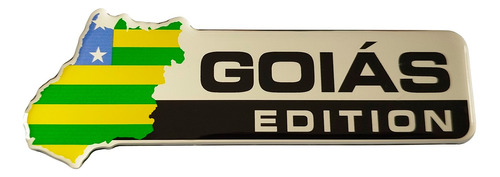 Adesivo Emblema Resinado Estado Goiás Edition Moto Carro