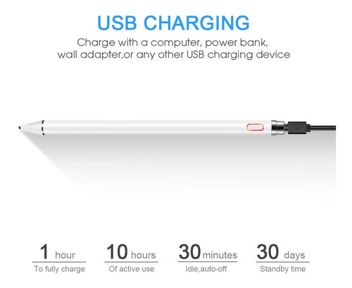 Imagen 5 de 8 de Lápiz Pro Para Tablet Samsung Galaxy Tab A / S / E + Guante
