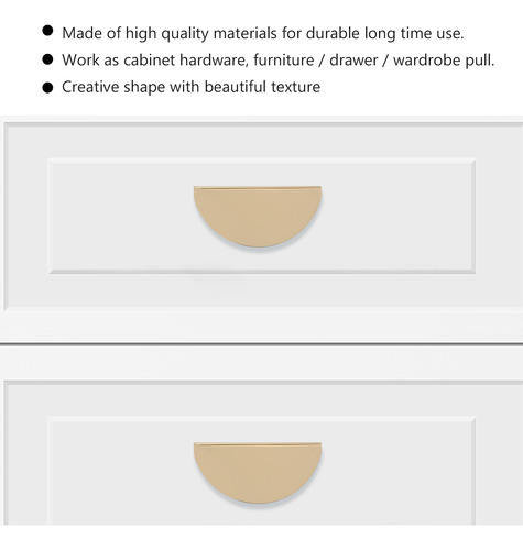 Pomo Semicircular Para Muebles, Cajón, Cocina, Armario, Taza