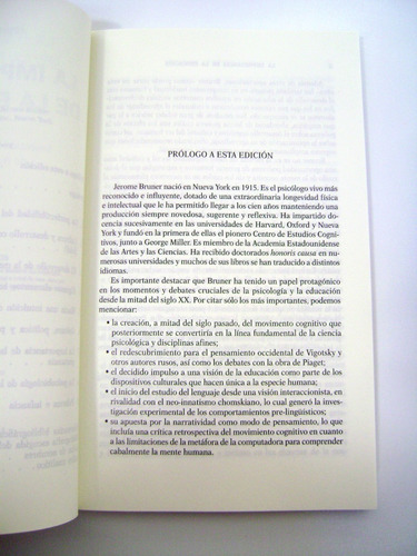 La Importancia De La Educacion Bruner Paidos Papel Ok Boedo (Usado)