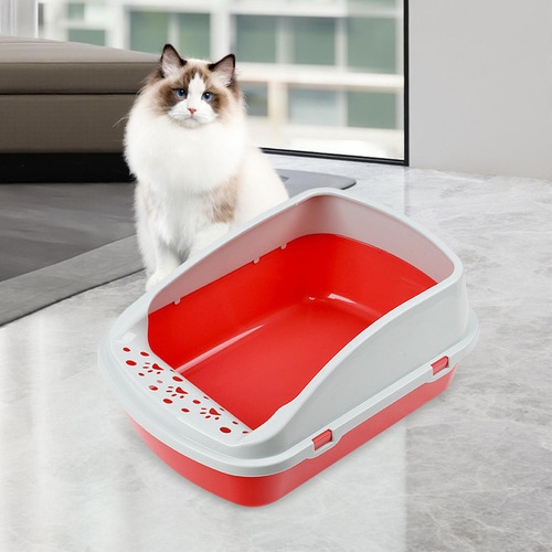 \ Caja De Arena For Gatos, Cara Alta Y Grande, Bandeja