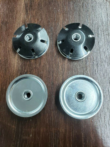 Lot Of 4 Metal Threaded Star Type Insert Adapter 2  Od 5