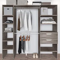 Comprar Vestidor Nórdico Lorean Gris Oscuro 2 Cajones Tu Mesita