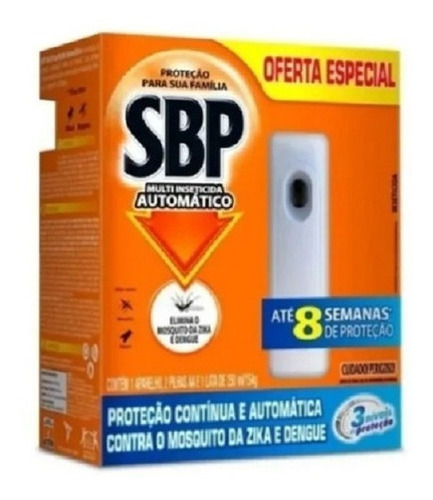 Sbp Multi Inseticida Automático Aparelho + Refil + Pilhas